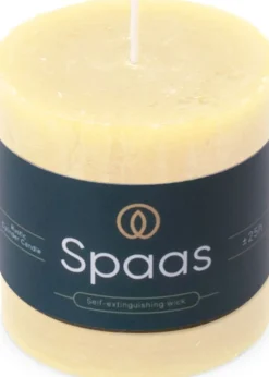 Spaas Stumpenkerze Essential collection creme 25 Std. D 7 H 7 cm