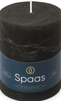 Spaas Stumpenkerze Essential collection schwarz 65 Std. D 8 H 11 cm