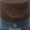 Spaas Stumpenkerze Essential Collection dunkelbraun 95 Stunden D 10 H 13 cm