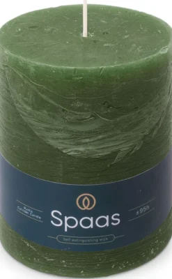 Spaas Stumpenkerze Essential collection grün 95 Std. D 10 H 13 cm