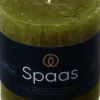 Spaas Stumpenkerze Essential collection olivgrün 25 Std. D 7 H 7 cm