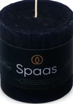 Spaas Stumpenkerze Essential collection blau 25 Std. D 7 H 7 cm