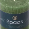 Spaas Stumpenkerze Essential collection grün 25 Std. D 7 H 7 cm