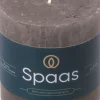Spaas Stumpenkerze Essential collection dunkelgrau 25 Std. D 7 H 7 cm