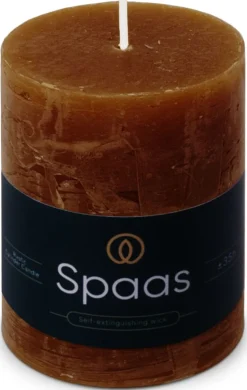 Spaas Stumpenkerze Essential collection braun 35 Std. D 7 H 9,5 cm