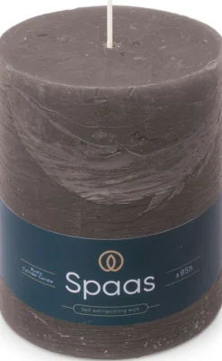 Spaas Stumpenkerze Essential collection dunkelgrau 95 Std. D 10 H 13 cm