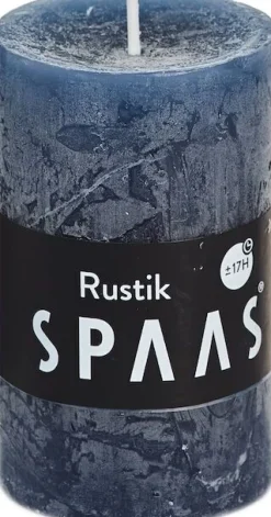 Spaas Stumpenkerze Rustic petrolblau D 4,8 cm H 8 cm