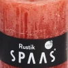 Spaas Stumpenkerze Rustic orange D 7 cm H 8 cm