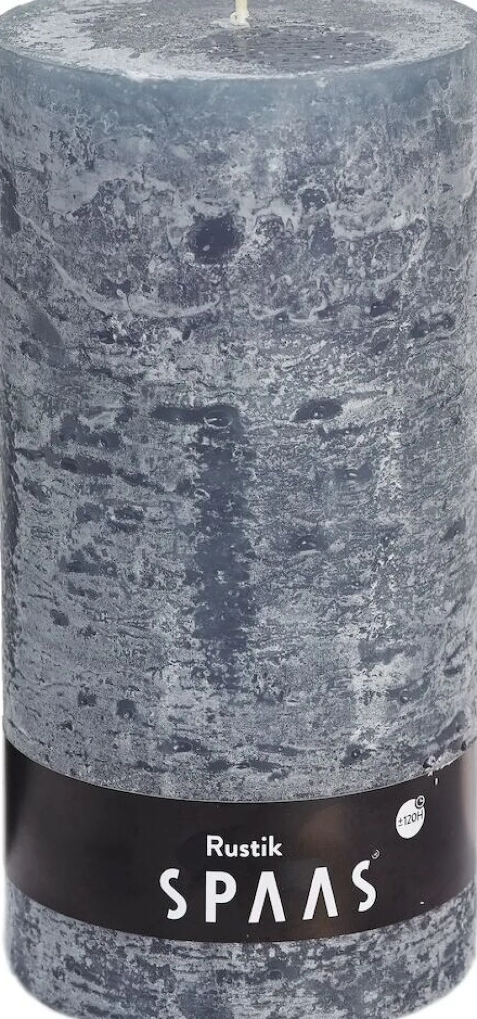 Spaas Stumpenkerze Rustic grau D 10 cm H 20 cm