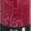 Spaas Stumpenkerze Rustic rot D 7 cm H 13 cm