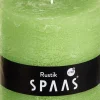 Spaas Stumpenkerze Rustic hellgrün D 10 cm H 10 cm