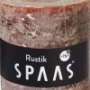Spaas Stumpenkerze Rustic dunkelbraun D 10 cm H 10 cm