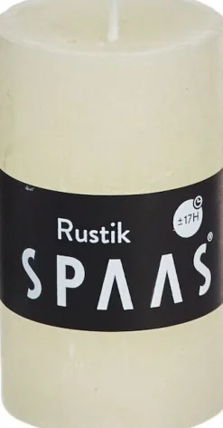 Spaas Stumpenkerze Rustic elfenbein D 4,8 cm H 8 cm