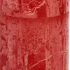 Spaas Stumpenkerze Rustic rot D 6,8 cm H 19 cm