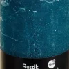 Spaas Stumpenkerze Rustic blau-grün D 7 cm H 13 cm