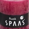 Spaas Stumpenkerze Rustic rot D 7 cm H 8 cm