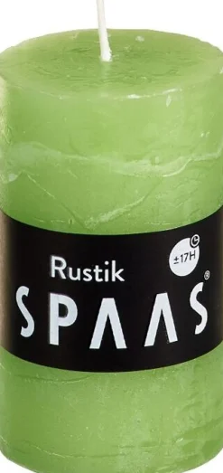 Spaas Stumpenkerze Rustic hellgrün D 4,8 cm H 8 cm