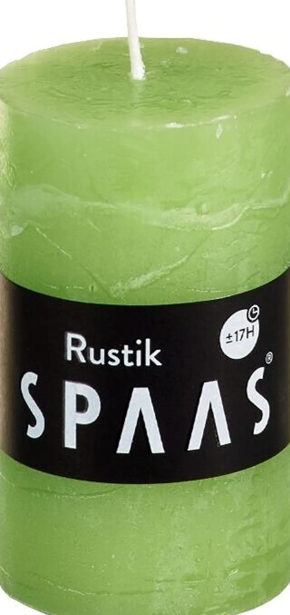 Spaas Stumpenkerze Rustic hellgrün D 4,8 cm H 8 cm