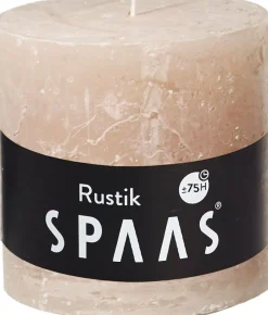 Spaas Stumpenkerze Rustic beige D 10 cm H 10 cm