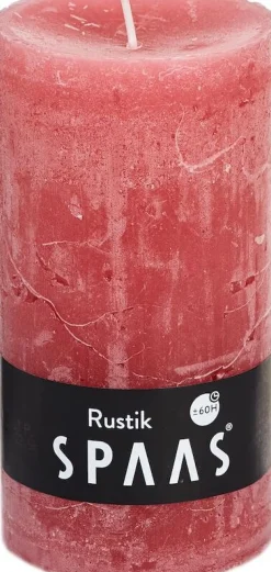 Spaas Stumpenkerze Rustic hellrosa D 7 cm H 13 cm