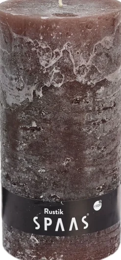 Spaas Stumpenkerze Rustic taupe D 10 cm H 20 cm