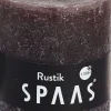 Spaas Stumpenkerze Rustic braun D 7 cm H 8 cm