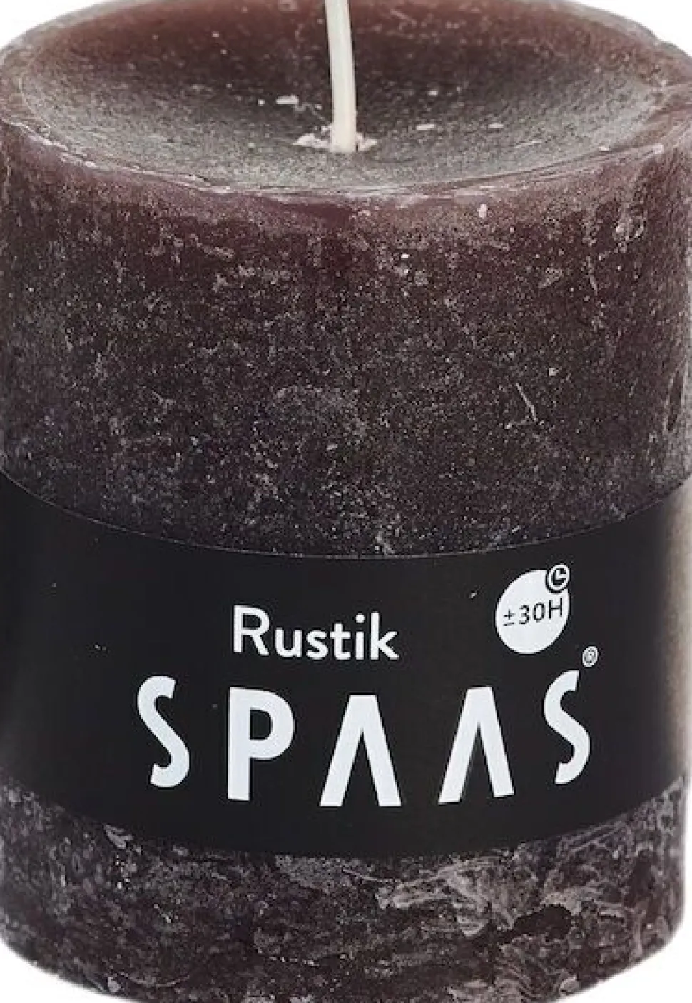 Spaas Stumpenkerze Rustic braun D 7 cm H 8 cm