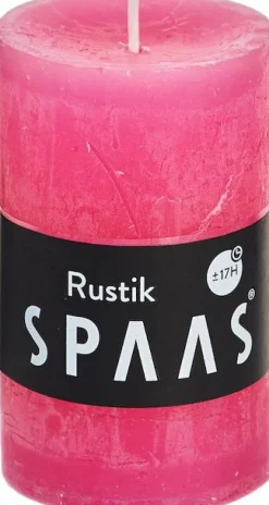 Spaas Stumpenkerze Rustic pink D 4,8 cm H 8 cm