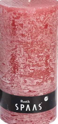 Spaas Stumpenkerze Rustic hellrosa D 10 cm H 20 cm