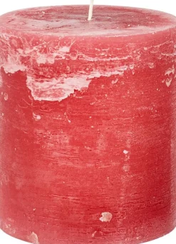 Spaas Stumpenkerze Rustic rot D 13,2 cm H 15 cm