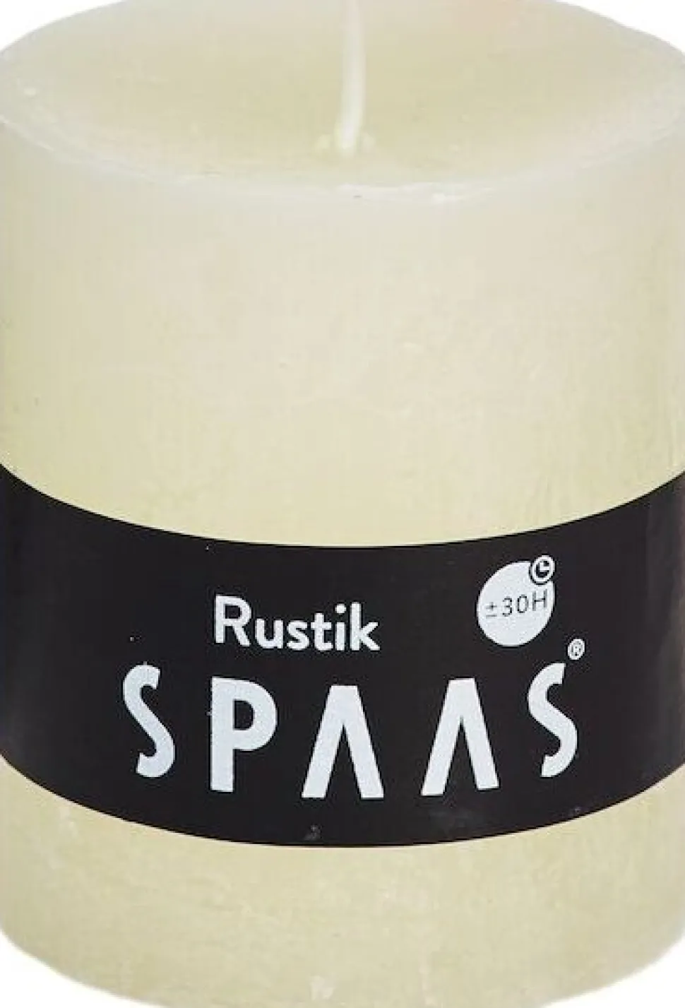 Spaas Stumpenkerze Rustic elfenbein D 7 cm H 8 cm