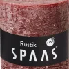 Spaas Stumpenkerze Rustic weinrot D 10 cm H 10 cm