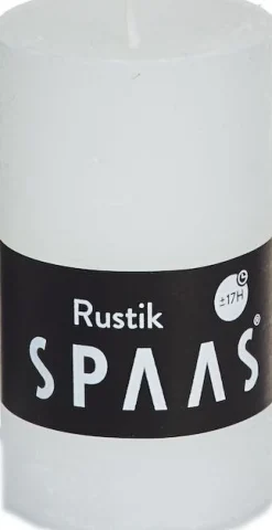 Spaas Stumpenkerze Rustic weiß D 4,8 cm H 8 cm