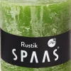Spaas Stumpenkerze Rustic olivgrün D 10 cm H 10 cm