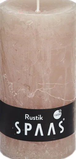 Spaas Stumpenkerze Rustic beige D 7 cm H 13 cm