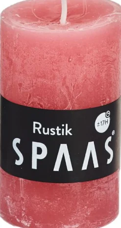 Spaas Stumpenkerze Rustic hellrosa D 4,8 cm H 8 cm