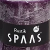 Spaas Stumpenkerze Rustic violett D 10 cm H 10 cm