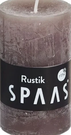 Spaas Stumpenkerze Rustic taupe D 4,8 cm H 8 cm