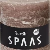 Spaas Stumpenkerze Rustic taupe D 10 cm H 10 cm