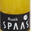 Spaas Stumpenkerze Rustic gelb D 4,8 cm H 8 cm
