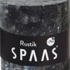 Spaas Stumpenkerze Rustic schwarz D 10 cm H 10 cm