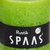 Spaas Stumpenkerze Rustic hellgrün D 7 cm H 8 cm