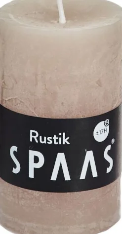 Spaas Stumpenkerze Rustic beige D 4,8 cm H 8 cm