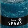 Spaas Stumpenkerze Rustic blau-grün D 10 cm H 10 cm