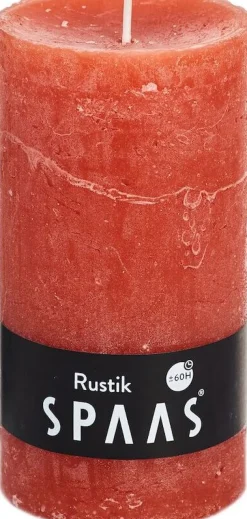 Spaas Stumpenkerze Rustic orange D 7 cm H 13 cm