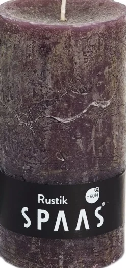 Spaas Stumpenkerze Rustic braun D 7 cm H 13 cm