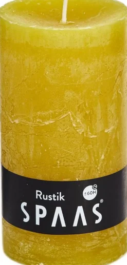 Spaas Stumpenkerze Rustic gelb D 7 cm H 13 cm
