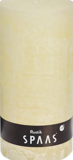 Spaas Stumpenkerze Rustic elfenbein D 10 cm H 20 cm