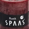 Spaas Stumpenkerze Rustic weinrot D 7 cm H 8 cm