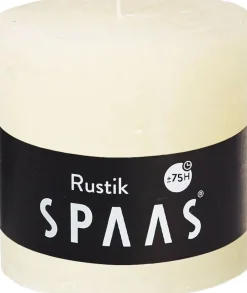 Spaas Stumpenkerze Rustic elfenbein D 10 cm H 10 cm